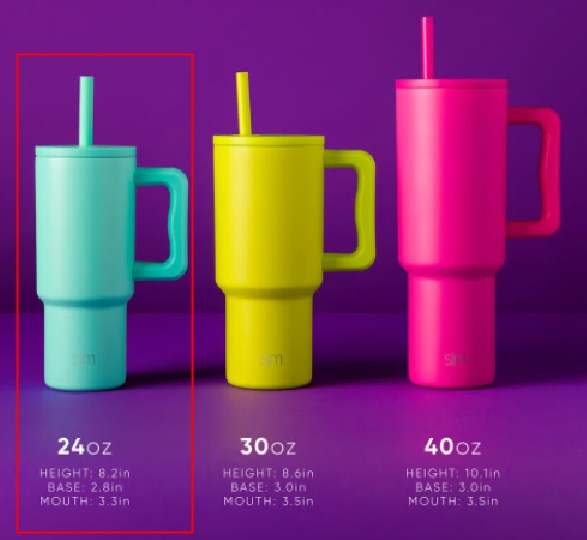 ThreeRs - Insulated Stainless Steel Travel Tumbler with Straw 24oz, Summer Matt Neon Colour (Neon Green) - ThreeRsonline